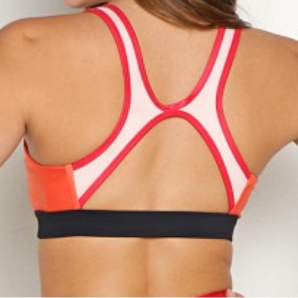 P.E Nation High Press Sports Bra Persimmon